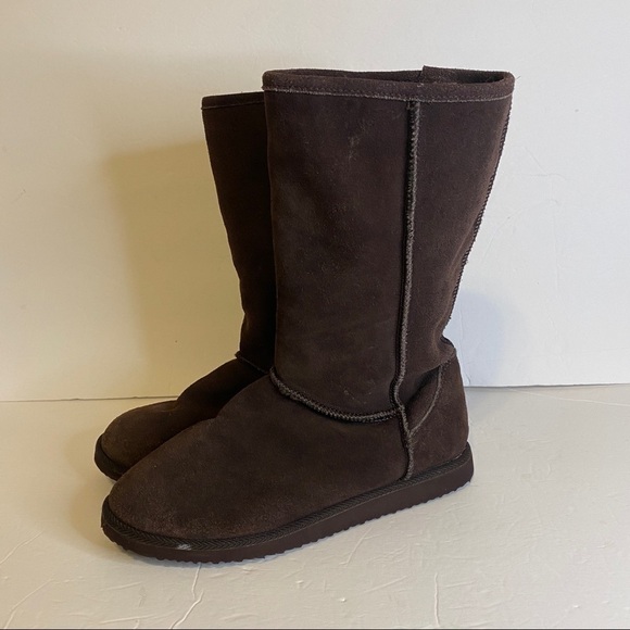 Old Navy mocha ugg style boots size 8 - Picture 7 of 8